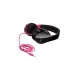 Fantec SHP-250AJ On-Ear Headphones, Black/Pink