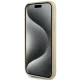 Guess iPhone 15 Case 4G Metal Logo Strass, Gold