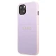 Guess Saffiano Hot Stamp & Metal Logo Case for iPhone 13 mini, Purple