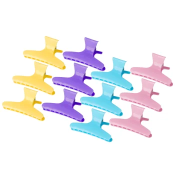 E-47 Hair Claw Clips 8.2 cm, 12 pcs, Color Mix