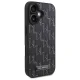Karl Lagerfeld iPhone 16 Case Leather Monogram Metal Logo MagSafe, Black