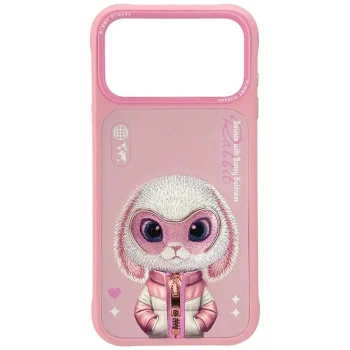 Nimmy Cool&Cute 2.0 Rabbit Case for iPhone 17 Pro Max, Pink