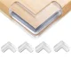 Silicone Furniture Corner Protectors AG441A, L-Shape, 4 pcs, Transparent