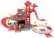 Fire Station Toy Garage Playset 3 Levels with Elevator Cars and Helicopter 74 Pieces