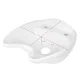 Gabbiano Ceramic Washbasin Bowl for Hairdressing Sink, White