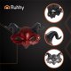 Ruhhy 26123 Demon / Devil Mask with Horns, Red/Black