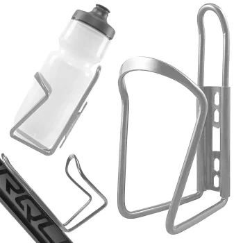 Aluminum Bicycle Water Bottle Holder, Silver