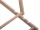 Wooden Beach Lounger Garden Folding Chair, Beige