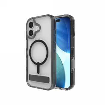 ZAGG Santa Cruz Snap KS MagSafe Case with Stand iPhone 17 - Clear and Black