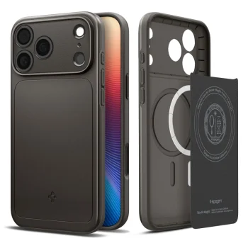 Spigen Thin Fit Mag Case for iPhone 17 Pro, Gunmetal