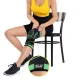 4Fizjo 896 Elastic Knee Brace, Size L, Black/Green
