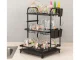 3-Tier Dish Drying Rack with Drip Tray, Black