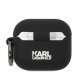 Karl Lagerfeld AirPods 3 чехол Silicone Choupette Head 3D, черный