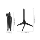 Desktop Tripod Stand with 1/4\" Screw, 16–21.4 cm, Black