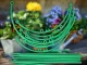 Modular Ring Plant Support, 3 Tiers, Green