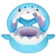 Shark Baby Pool Float with Sun Canopy Inflatable Swim Ring with Seat for Kids 23kg