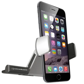 Maclean Comfort Series MC-782 CD Slot Phone Holder, Silver/Black