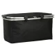 Foldable Thermal Picnic and Shopping Basket, 25L, Black