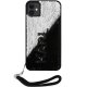 Karl Lagerfeld iPhone 11 / XR vāciņš Sequins Cord, sudraba