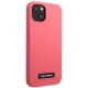 Karl Lagerfeld Silicone Plaque Case for iPhone 13 mini, Fuchsia