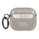 Чехол Karl Lagerfeld для AirPods 3 Glitter Karl\'s Head, черный