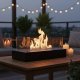 Tabletop Bio Ethanol Fireplace Smokeless Ventless Indoor Portable Fire Pit, Black