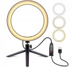 Ring Light Desktop Flash LED Live Stream Holder-Table Stand Tripod