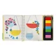 Fingerprints coloring book painting activity, 64 p. (Garden)