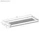 Ergo Office ER-302 W Under-Desk Drawer, 758mm, 10kg Load, White