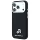 Karl Lagerfeld Grained Heads Metal MagSafe Case for iPhone 17 / 18 Pro Max - Black