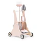 ECOTOYS Wooden Cleaning Toy Set with Trolley for Kids