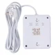 Maclean MCE388 W Power Strip, 2 Outlets, 3x USB, 2500W, 3m, White