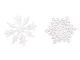 Wooden Christmas Tree Ornaments, Decorations, 20 Pcs, White