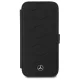Mercedes iPhone 16 Pro Max Case MB Waves Leather, Black