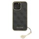 Guess 4G Charms Case for iPhone 13 Pro Max, Grey