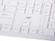 Wireless keyboard with numeric keypad and mouse, USB, white