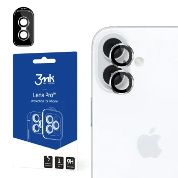 3mk Lens Protection Pro Camera Cover for iPhone 16 / 16 Plus, Silver
