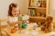Wooden Toy Coffee Maker Playset with Accessories for Kids