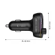 Tech-Protect CC07 3-Port PD 54W Car Charger & Bluetooth FM Transmitter, Black