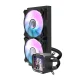 Darkflash DV240S CPU Liquid Cooler, 240mm, IPS LCD, Black