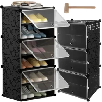 Ruhhy Modular Shoe Rack, 6 Levels