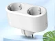 Smart Double WiFi Socket with Timer, 16A, White