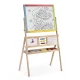Ricokids Double-Sided Kids Art Easel with Clock and Abacus, Multicolor