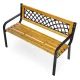 MultiGarden Wooden Garden Bench with Backrest 118x52 cm