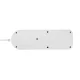 Maclean MCE508 W Power Strip, 4 Outlets, USB-A/C, 1.5m, White