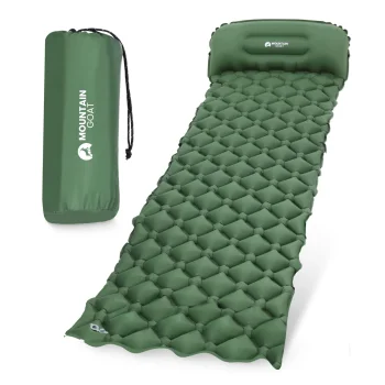 Mountain Goat Inflatable Camping Mattress, 58x190x5 cm, Khaki