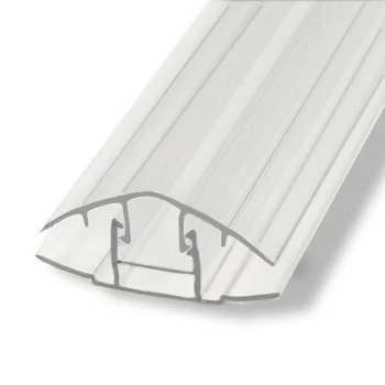 Universal CLICK Polycarbonate Sheet Connection Profile 4-10 mm 2m, Transparent