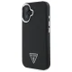 Guess iPhone 16 Plus Case Grained Triangle MagSafe, Black