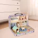 Wooden Dollhouse in a Suitcase - Pet Hotel with Furniture and Figures