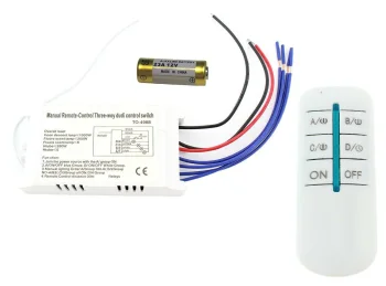 Wireless Switch with Remote Control 230V 4 Channels AG132B White